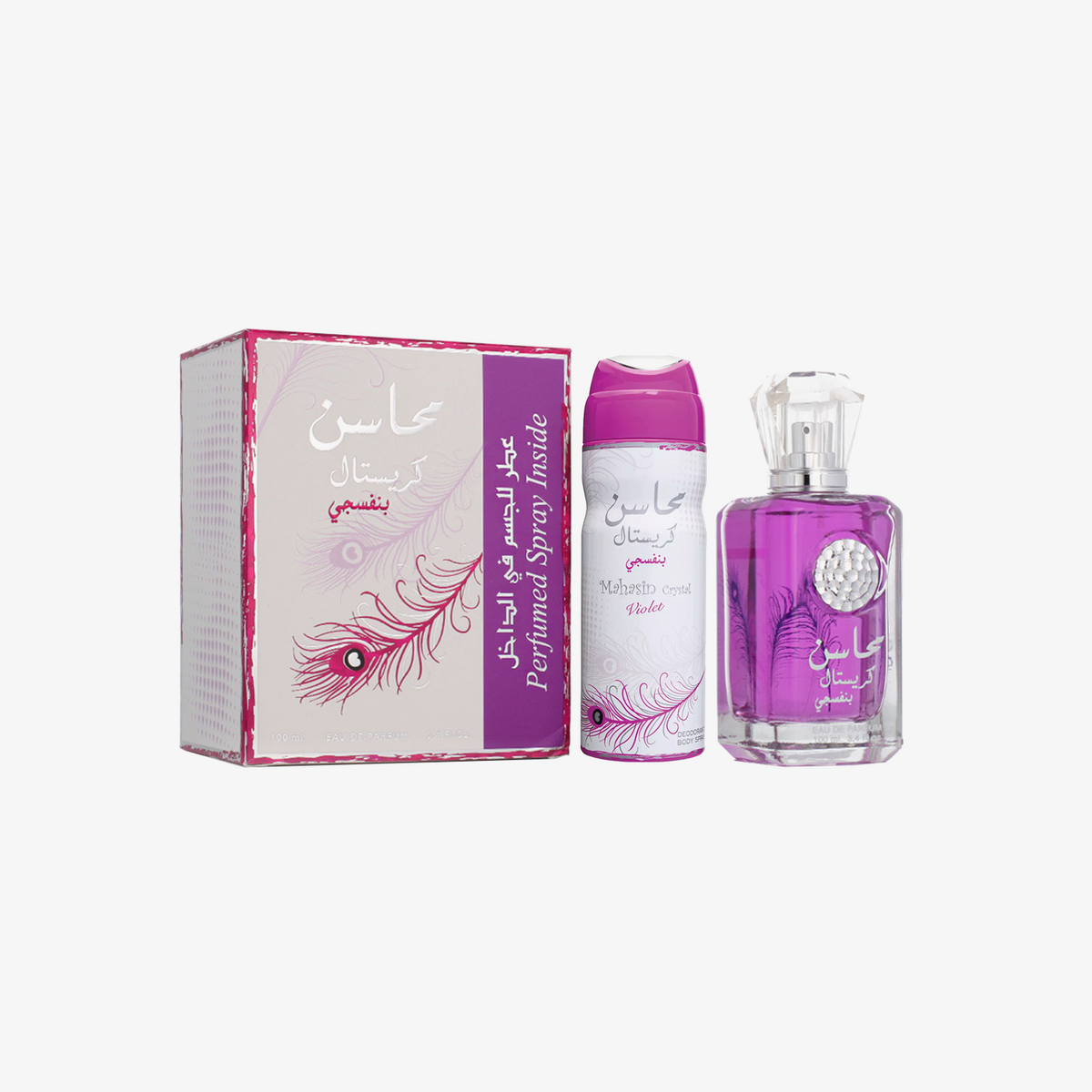 Mahasin Crystal Violet Set Eau de Parfum 100ml