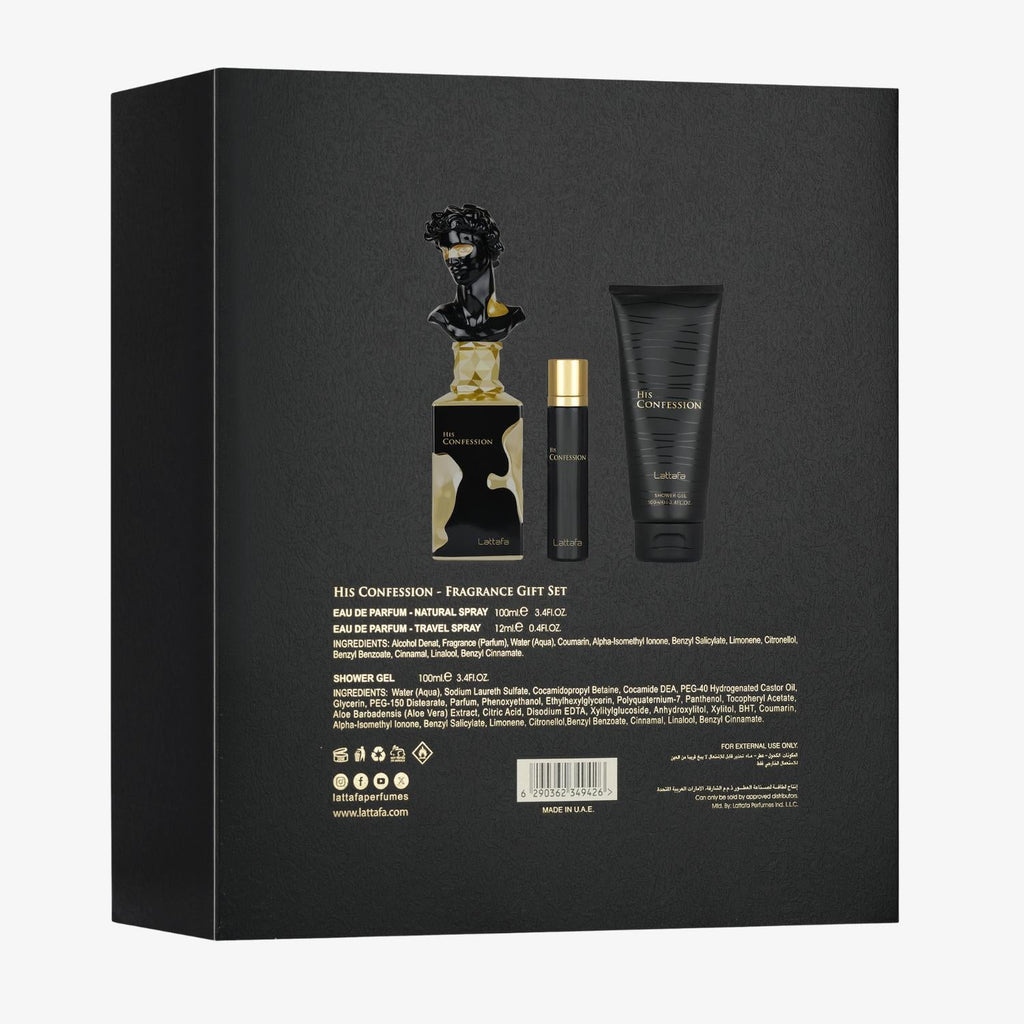 His Confession Fragrance Gift Set 3-Piece